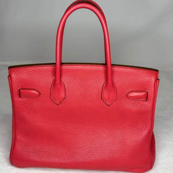 Hermes Birkin 30 Rose Jaipur Stamp square R (2014) with COA and dust bag - Picture 2 of 16